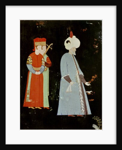 The Sultan Suleyman the Magnificent with Two Dignitaries by Nakkep called Nigari Reis Haydar