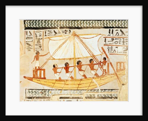 Boatmen on the Nile by Egyptian 18th Dynasty