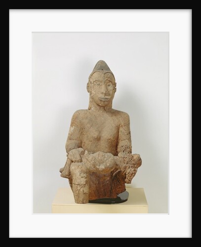 Ibo statue of a Woman with a Child by African