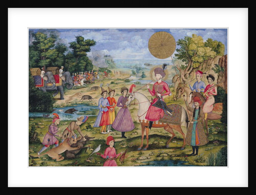 Royal Hunt, from Isfahan, Iran by Islamic School