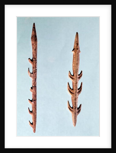 Two Harpoons, Upper Paleolithic Period, 35000-10000 BC by Prehistoric Prehistoric