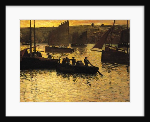 In the Port, 1895 by Charles Cottet