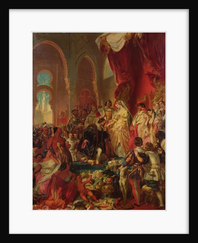 Christopher Columbus Before Ferdinand II of Aragon and Isabella of Castille, 1861 by Eugene Deveria