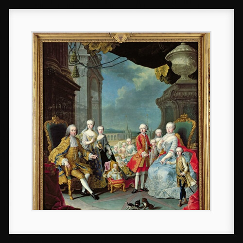 Franz Stephan I with his wife Marie-Therese and their children by Martin van Mytens or Meytens