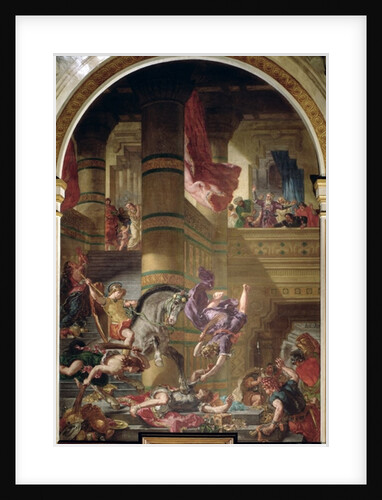 The Expulsion of Heliodorus from the Temple, ca 178 BC, 1853-63 by Ferdinand Victor Eugene Delacroix