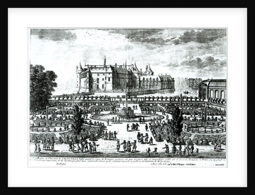 The Chateau de Chantilly and the gardens designed by Andre le Notre by Adam Perelle