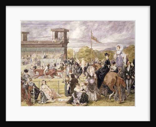 The Races at Longchamp in 1874 by Pierre Gavarni