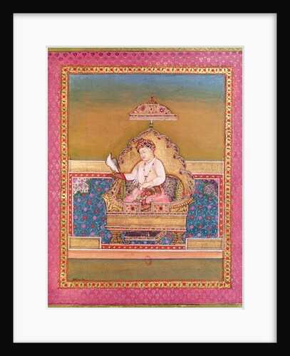 Akbar from an album of portraits of Mughal Emperors at Delhi, 1774 by Indian School