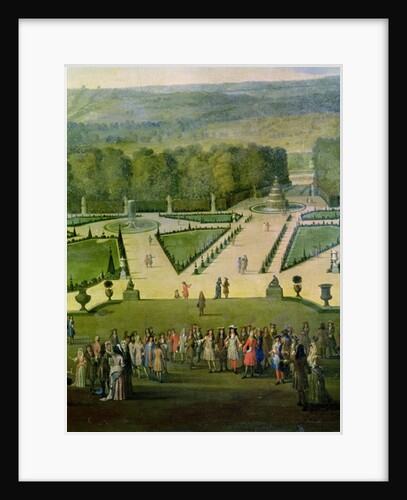 Promenade of Louis XIV by the Parterre du Nord by Etienne Allegrain