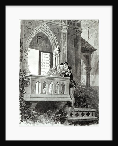 Scene from Act II of Romeo and Juliet, performed at the Theatre National de l'Opera, 1888 by Paul Destez