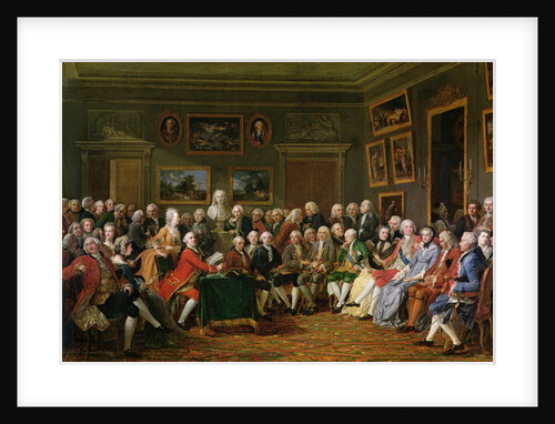 Reading of Voltaire's tragedy 'L'Orphelin de la Chine' in 1755 in the salon of Madame Geoffrin, 1812 by Anicet-Charles Lemonnier