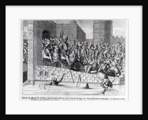 Entrance of Henri IV into Paris, 22nd March 1594 by French School