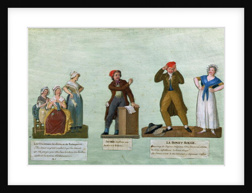 The Jacobin Knitters, a Jacobin and the Red Bonnet by Lesueur Brothers