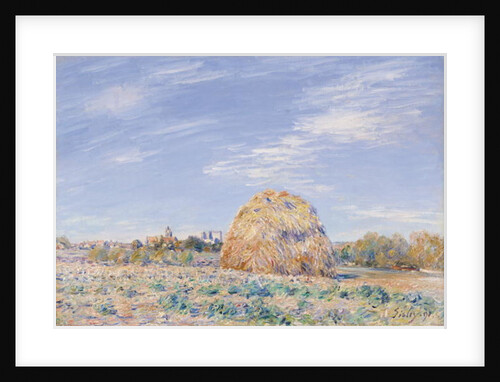 Haystack on the Banks of the Loing, 1891 by Alfred Sisley