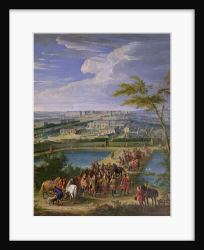The Town and Chateau of Versailles by Jean-Baptiste Martin