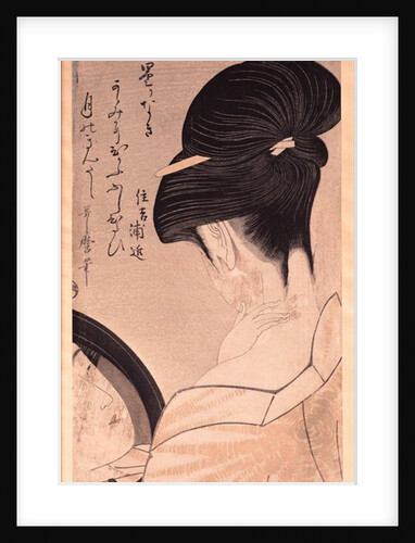 Woman Putting on Make-up by Kitagawa Utamaro