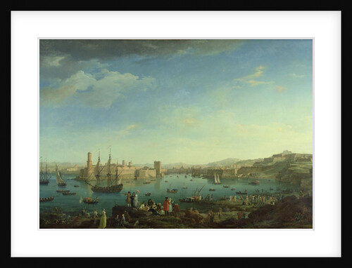 The Entrance to the Port of Marseilles, 1754 by Claude Joseph Vernet