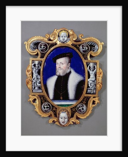 Portrait of Anne, First Duke of Montmorency 1556 by Leonard Limosin