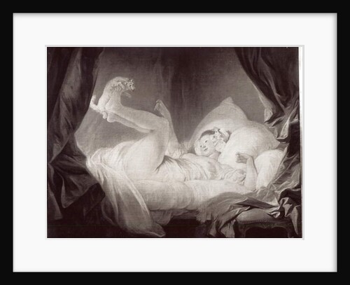 La Gimblette or Young Girl Making her Dog Dance on her Bed by Jean-Honore Fragonard
