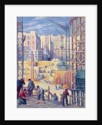 Building Site in Paris, quai de Passy, 1907 by Maximilien Luce