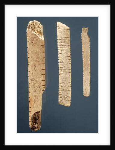 Three decorated bones by Prehistoric Prehistoric