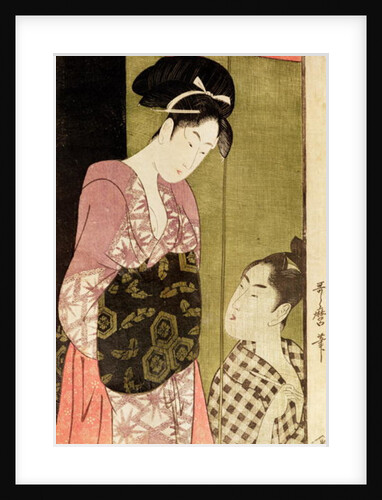 A Man Painting a Woman by Kitagawa Utamaro