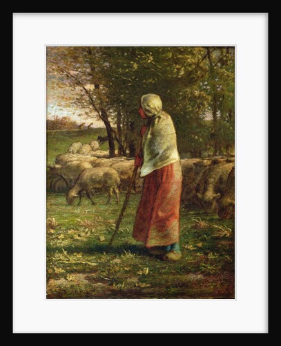 The Little Shepherdess by Jean-Francois Millet