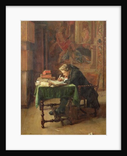 Young Man Writing, 1852 by Jean-Louis Ernest Meissonier