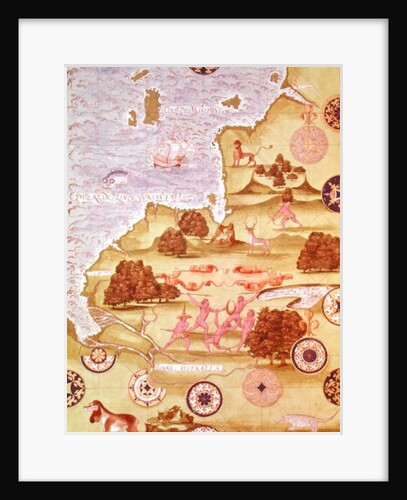 Fol.34v Map of Australia by Guillaume Le Testu