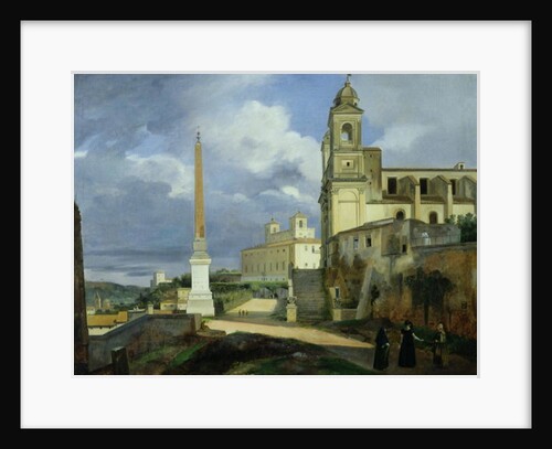 Trinita dei Monti and the Villa Medici, Rome, 1808 by Francois-Marius Granet