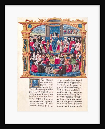 Ms 18 Fol.66v Louis XI Begins the War against Charles le Temeraire, Duke of Burgundy by French School