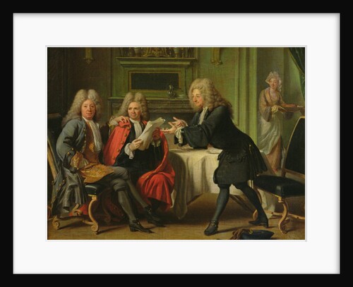 Bodin, the King's Doctor, in the Company of Dufresny and Crebillon at the House in Auteuil by Robert Tournieres