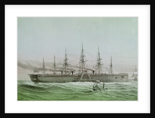 The Great Eastern Laying Electrical Cable between Europe and America, 1858 by Louis Lebreton