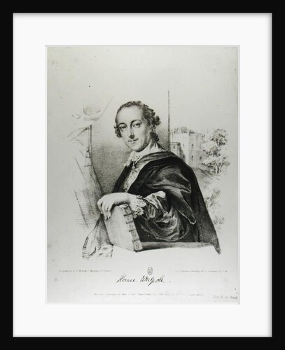 Portrait of Horace Walpole Count of Orford by English School