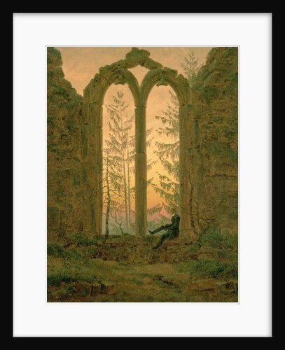 Ruins of the Oybin Monastery 1835-40 by Caspar David Friedrich