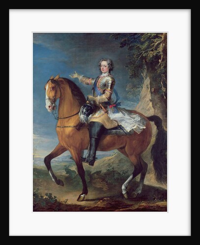 Equestrian Portrait of Louis XV at the age of thirteen, 1723 by C. & Van Loo J. B. Parrocel