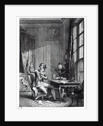 St. Preux Receiving the Portrait of Julie by Nicolas Andre Monsiau