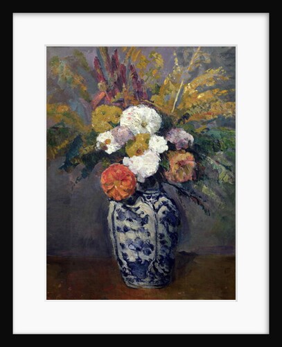 Dahlias by Paul Cezanne