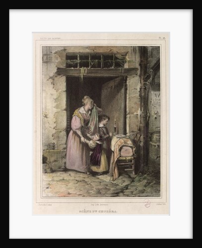 Scene of Cholera by Francois Bouchot