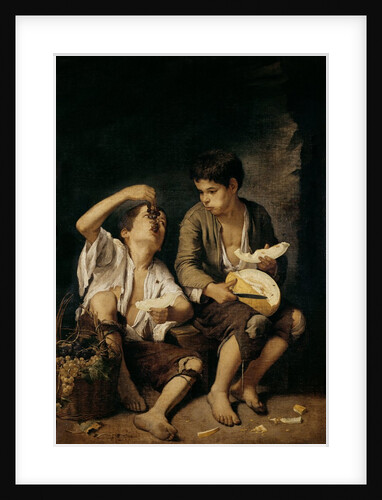 Two Children Eating a Melon and Grapes, 1645-46 by Bartolome Esteban Murillo