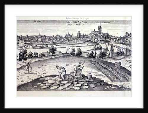 A Slate Quarry in Angers, 1561 by Joris Hoefnagel