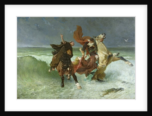 The Flight of Gradlon Mawr c.1884 by Evariste Vital Luminais