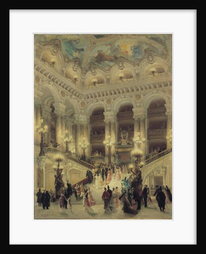 The Staircase of the Opera, 1877 by Louis Beroud