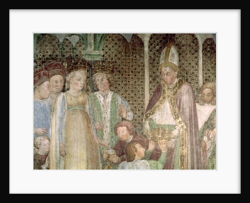 Queen Theodolinda and Pope Gregory the Great Exchanging Gifts, 1444 by Zavattari Family