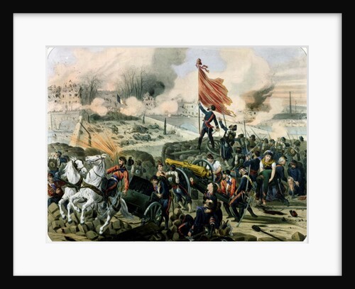 Attack at Pont de Neuilly and Courbevoie, 2nd April 1871 by French School
