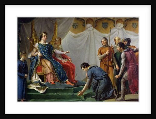 St. Louis Pardonning Mauclerc by Georges Rouget