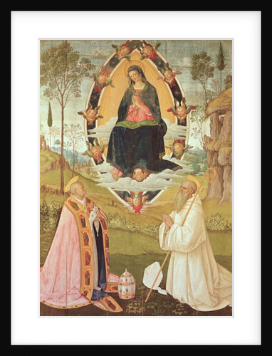 Virgin in Glory with St. Gregory and St. Benedict by Bernardino di Betto Pinturicchio