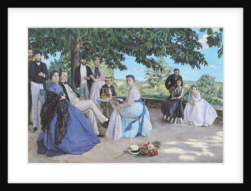 Family reunion, 1867 by Jean Frederic Bazille