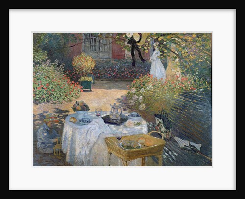 The Luncheon: Monet's garden at Argenteuil, c.1873 by Claude Monet