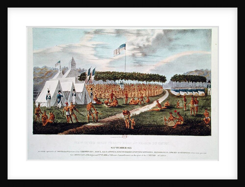 View of the Great Treaty Held at Prairie du Chien, Wisconsin, September 1825 by James Otto Lewis